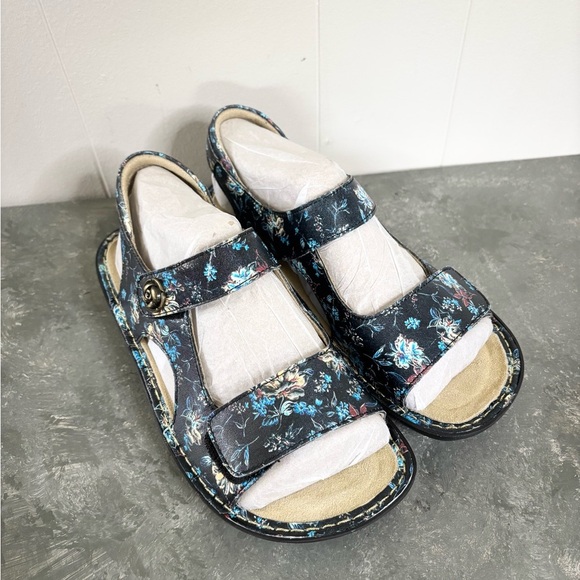 Alegria Beckie Passionate sandals leather back strap patterned size EU 38/ US 8 - Picture 5 of 12